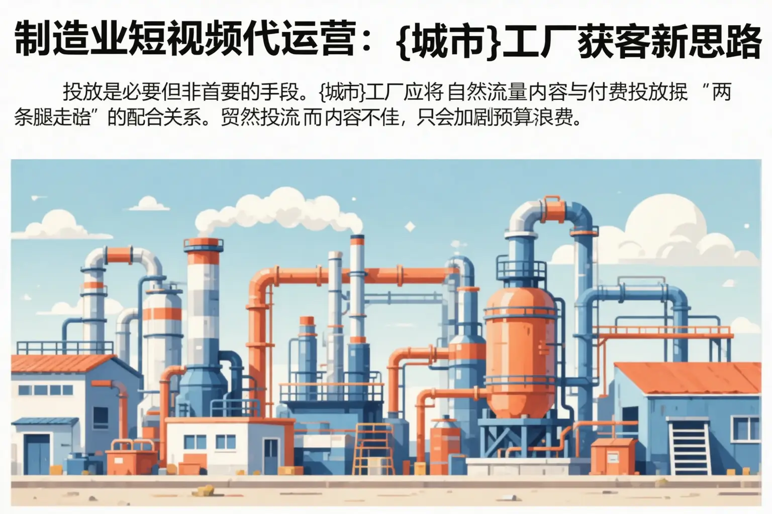 制造业短视频代运营：通江工厂获客新思路